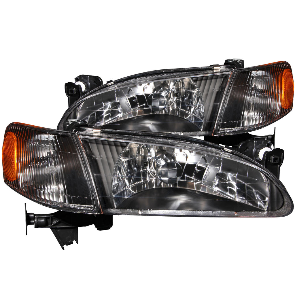 ANZO USA-121131 | Crystal Headlight Set; Clear Lens; Black Housing;Pair