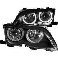 ANZO USA-121140 | Projector Headlight Set w/Halo; Clear Lens; Black Housing;Pair For Use w/Non HID Models Only;