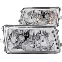 ANZO USA-121157 | Crystal Headlight Set; Clear Lens; Chrome Housing;Pair For 5-Pin Only;