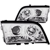 ANZO USA-121158 | Projector Headlight Set; Clear Lens; Chrome Housing;Pair For 4-Pin Only;