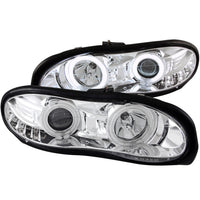 ANZO USA-121159 | Projector Headlight Set w/Halo; Clear Lens; Chrome Housing;Pair CCFL;