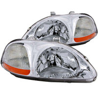 ANZO USA-121161 | Crystal Headlight Set; Clear Lens; Chrome Housing;Pair