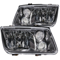 ANZO USA-121169 | Crystal Headlight Set; Clear Lens; Black Housing;Pair w/o Bulbs; Not For Use w/Single Bulb Type;