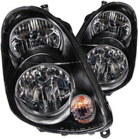 ANZO USA-121172 | Crystal Headlight Set; Clear Lens; Black Housing;Pair For Use w/Non HID Models Only;