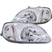 ANZO USA-121179 | Crystal Headlight Set; Clear Lens; Chrome Housing;Pair