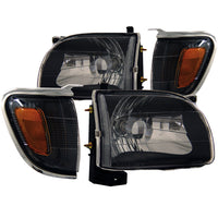 ANZO USA-121190 | Crystal Headlight Set; Clear Lens; Black Housing;Pair