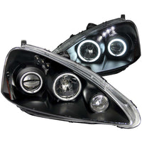 ANZO USA-121197 | Projector Headlight Set w/Halo; Clear Lens; Black Housing;Pair