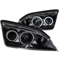 ANZO USA-121198 | Projector Headlight Set w/Halo; Clear Lens; Black Housing;Pair