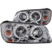 ANZO USA-121202 | Crystal Headlight Set w/Halo; Clear Lens; Chrome Housing;Pair CCFL; For Use w/Non HID Models Only;
