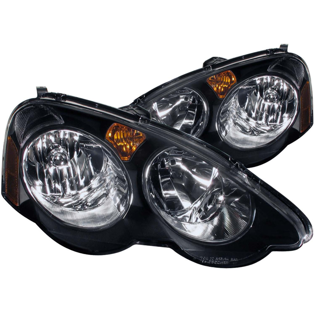 ANZO USA-121209 | Crystal Headlight Set; Clear Lens; Black Housing;Pair