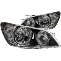 ANZO USA-121210 | Crystal Headlight Set; Clear Lens; Black Housing;Pair
