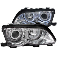 ANZO USA-121212 | Projector Headlight Set w/Halo; Clear Lens; Chrome Housing;Pair