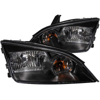 ANZO USA-121229 | Crystal Headlight Set; Clear Lens; Black Housing;Pair