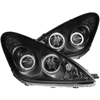 ANZO USA-121232 | Projector Headlight Set w/Halo; Clear Lens; Black Housing;Pair For Use w/Non HID Models Only;