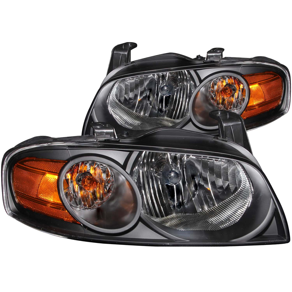 ANZO USA-121235 | Crystal Headlight Set; Clear Lens; Black Housing;Pair