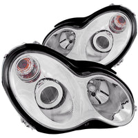 ANZO USA-121239 | Projector Headlight Set; Clear Lens; Chrome Housing;Pair For Use w/Non HID Models Only;