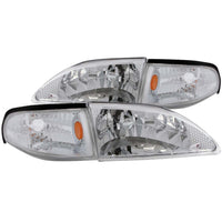 ANZO USA-121262 | Crystal Headlight Set; Clear Lens; Chrome Housing;Pair 2 pc.;