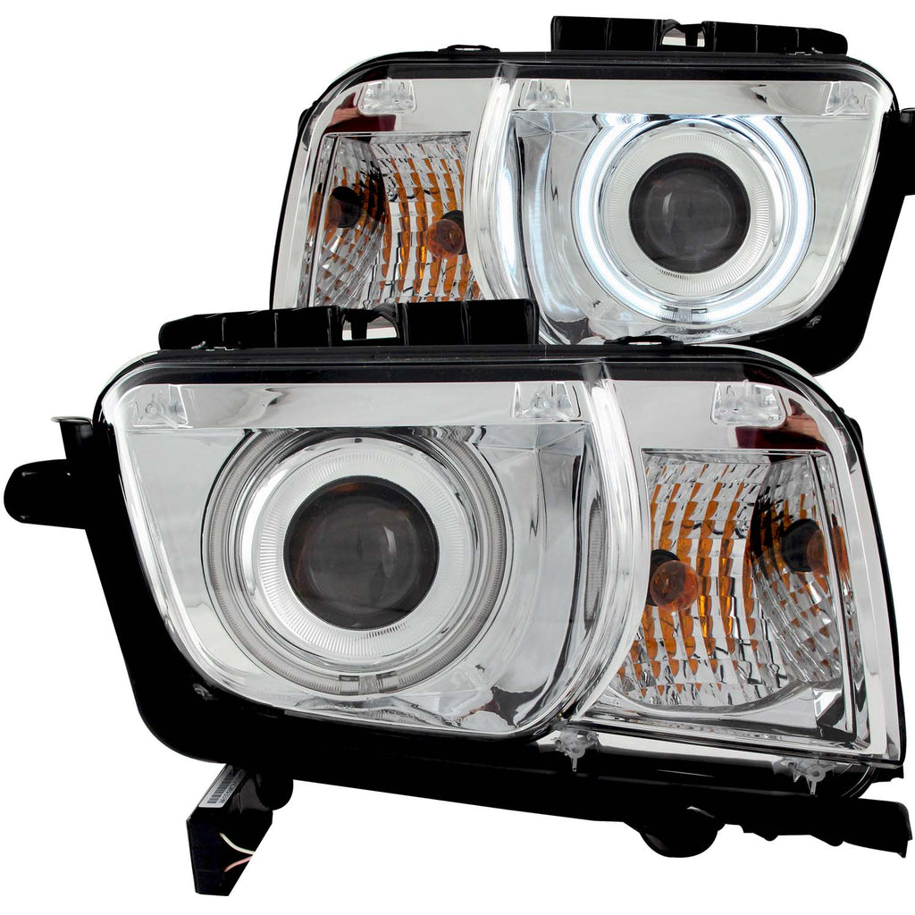 ANZO USA-121311 | Projector Headlight Set w/Halo; Clear Lens; Chrome Housing;Pair CCFL; For Use w/Non HID Models Only;