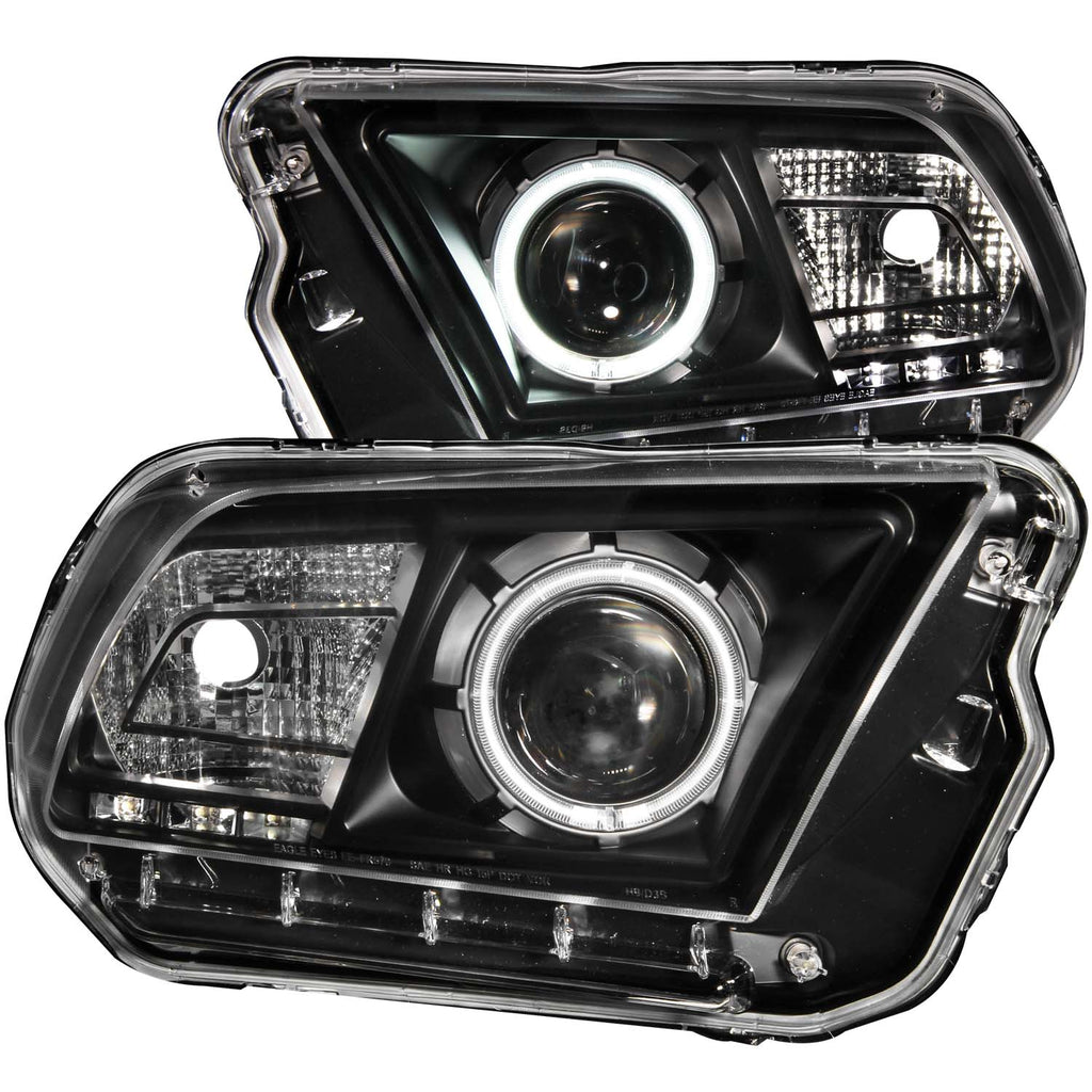 ANZO USA-121323 | Projector Headlight Set w/Halo; Clear Lens; Black Housing;Pair CCFL; For Use w/Non HID Models Only;