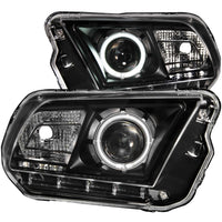 ANZO USA-121323 | Projector Headlight Set w/Halo; Clear Lens; Black Housing;Pair CCFL; For Use w/Non HID Models Only;