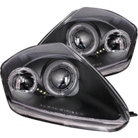 ANZO USA-121332 | Projector Headlight Set w/Halo; Clear Lens; Black Housing;Pair