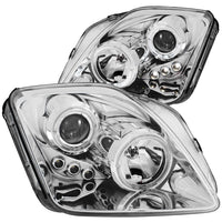 ANZO USA-121342 | Projector Headlight Set w/Halo; Clear Lens; Chrome Housing;Pair w/1 pc. LED;