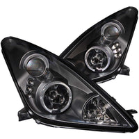 ANZO USA-121387 | Projector Headlight Set w/Halo; Clear Lens; Black Housing;Pair CCFL; For Use w/Non HID Models Only;