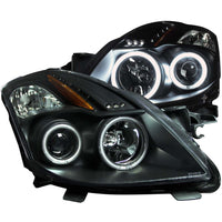 ANZO USA-121395 | Projector Headlight Set w/Halo; Clear Lens; Black Housing;Pair CCFL; For Use w/Non HID Models Only;