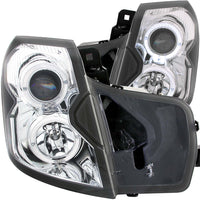 ANZO USA-121416 | Projector Headlight Set w/Halo; Clear Lens; Chrome Housing;Pair For Use w/Non HID Models Only;
