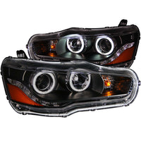 ANZO USA-121428 | Projector Headlight Set w/Halo; Clear Lens; Black Housing;Pair CCFL; For Use w/Non HID Models Only;