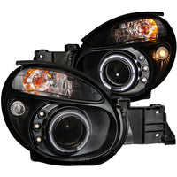 ANZO USA-121436 | Projector Headlight Set w/Halo; Clear Lens; Black Housing;Pair For Use w/Non HID Models Only;