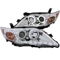 ANZO USA-121441 | Projector Headlight Set w/Halo; Clear Lens; Chrome Housing;Pair CCFL;