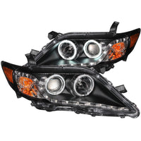 ANZO USA-121442 | Crystal Headlight Set w/Halo; Clear Lens; Black Housing;Pair CCFL;