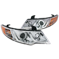 ANZO USA-121457 | Projector Headlight Set; Clear Lens; Chrome Housing; G2;Pair CCFL;