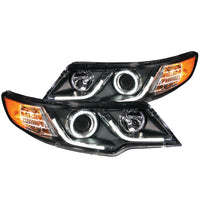 ANZO USA-121458 | Projector Headlight Set; Clear Lens; Black Housing;Pair G2; CCFL;