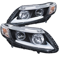 ANZO USA-121478 | Projector Headlight Set; Clear Lens; Chrome Housing;Pair w/U-Bar;