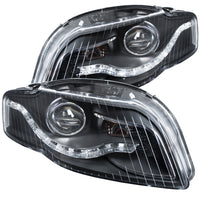 ANZO USA-121484 | Projector Headlight Set w/2 Halos; Clear Lens; Black Housing; G2;Pair