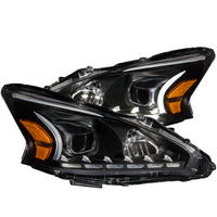 ANZO USA-121500 | Projector Headlight Set; Clear Lens; Black Housing;Pair Plank Style;