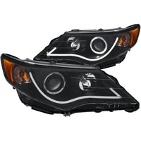 ANZO USA-121512 | Projector Headlight Set w/Halo; Clear Lens; Black Housing;Pair