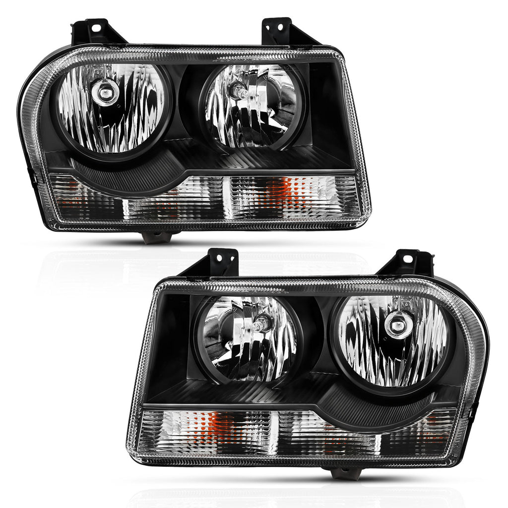 ANZO USA-121544 | Crystal Headlights; Black Housing; Clear Lens; Pair