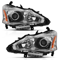 ANZO USA-121550 | Projector Headlights; Chrome Housing; Clear Lens; Pair