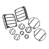 Rugged Ridge 12496.31 | 10 Piece Euro Guard Kit, Textured Black; 07-16 Jeep Wrangler JK