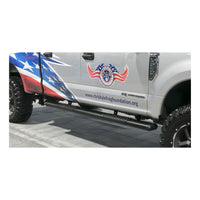 O-Mega II 6" x 88" Black Aluminum Side Steps (No Brackets)