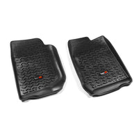 Rugged Ridge 12920.01 | Floor Liners, Front, Black; 07-16 Jeep Wrangler/JKU