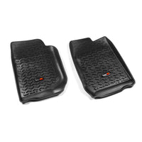Floor Liners Front Black; 07-16 Jeep Wrangler/JKU