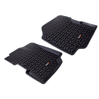 Floor Liners Front Black; 76-95 Jeep CJ5/CJ7/CJ8/Wrangler YJ