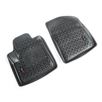 Rugged Ridge 12920.33 | Floor Liner, Front; Black, 2014-2020 Jeep Cherokee KL