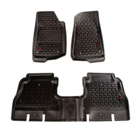 Floor Liner Front/Rear; Black 2018-2020 Jeep Wrangler JL 4 Dr