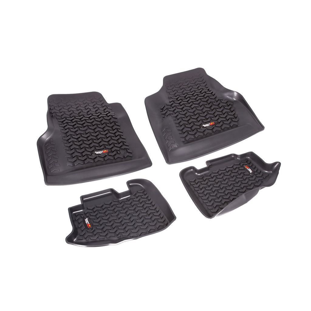 Floor Liners Kit Black; 97-06 Jeep Wrangler/Unlimited TJ/LJ