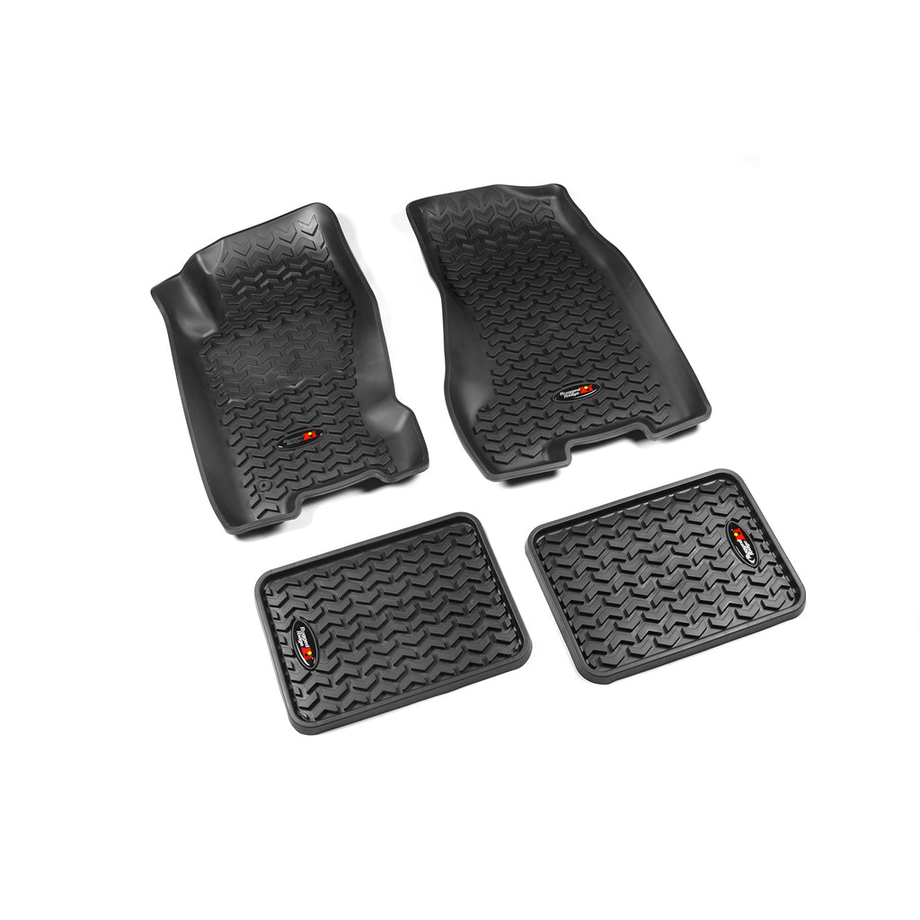 Rugged Ridge 12987.22 | Floor Liners, Kit, Black; 99-04 Jeep Grand Cherokee WJ